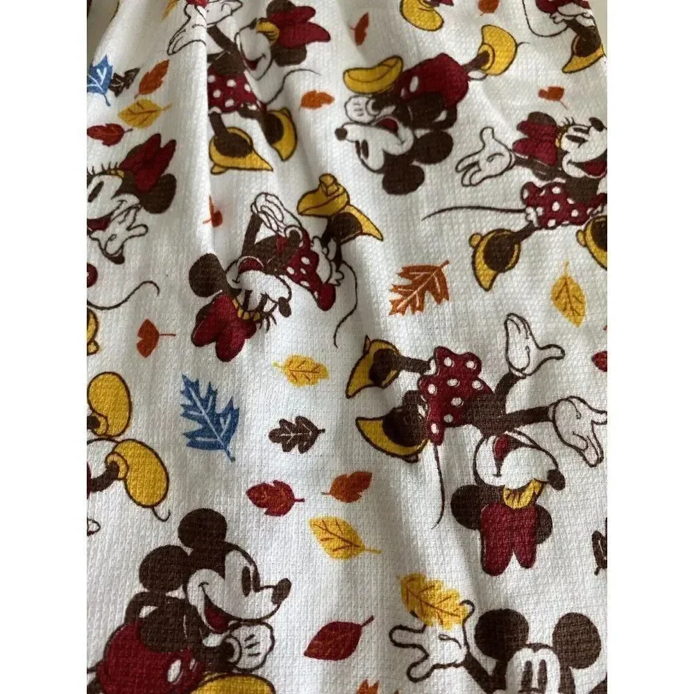 Set Of 2‎ Disney Minnie Mouse Autumn “Fall Is In The Air” Kitchen Hanging Towels